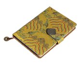 Cahier Chinois Yun Brocart - Journal - Journal - Rainbow Yellow - Hardcover avec fermeture magnétique - 22 x 15 cm.
