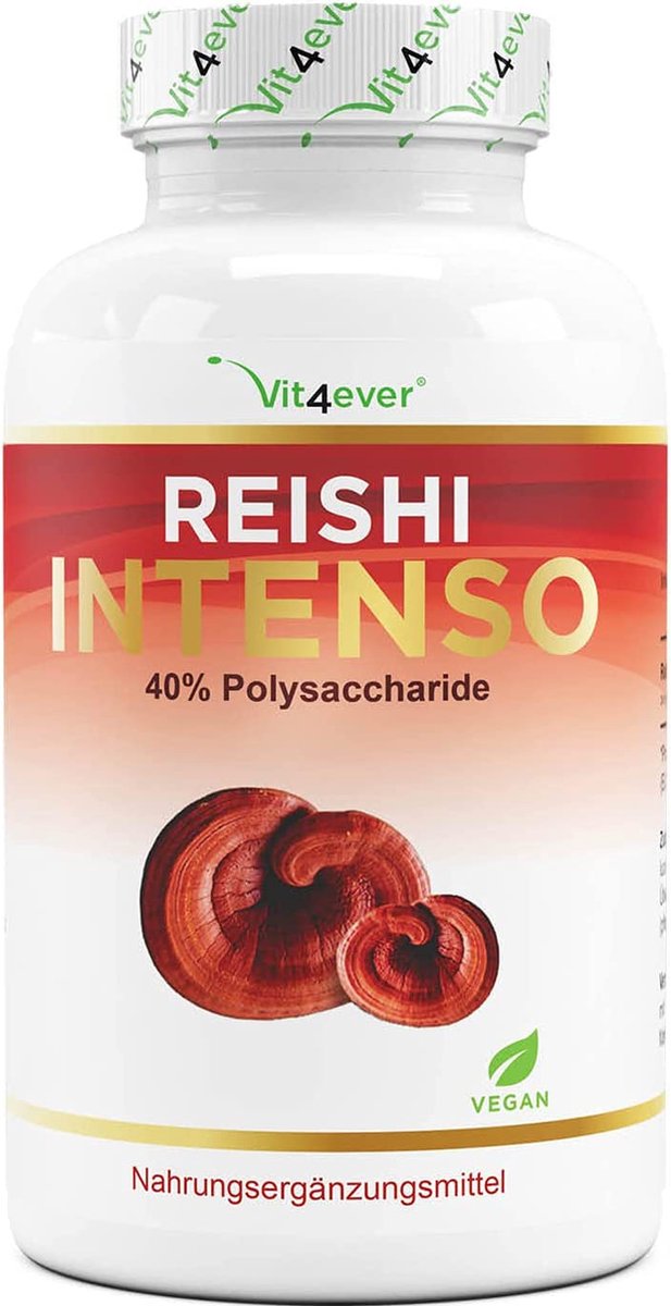 Goedkoopste Vit4ever - Reishi Paddenstoel - 180 capsules - 1300 mg extract per dagelijkse dosis - 40 bioactieve polysacchariden - Veganistisch - Power Mushroom - Ganoderma lucidum