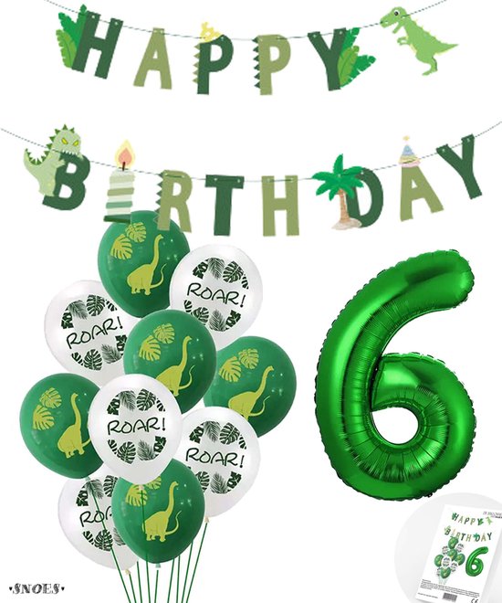 Dino folie ballon 85x85cm | Dinosaurus feest | Feestwinkel Altijd Feest