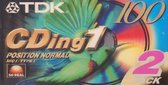 TDK 100 CDing1 Position Normal 2 Pack Cassette
