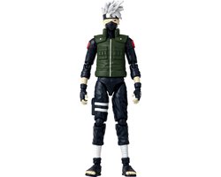 Bandai - Anime Heroes - Naruto Shippuden - Anime Heroes Manga figuur 17cm - Kakashi Hatake (Vierde Grote Ninja Oorlog) - Officieel gelicenseerd - Kakashi actiefiguur - Kinderspeelgoed 4+ -36963