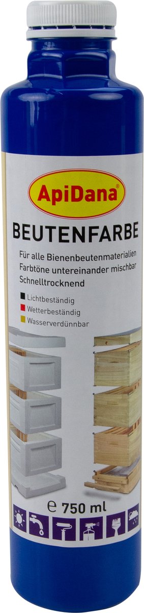 Donker Blauwe Verf voor Houten en Kunststof Bijenkasten - 750 ml - Weerbestendig - Lichtbestendig - Waterverdunbaar