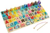 EverGoods Montessori Speelgoed - Visspel - Hengelspel - Montessori - Educatief Speelgoed - Sensorisch Speelgoed - Magnetisch Speelgoed - Busy Board - Houten Puzzel
