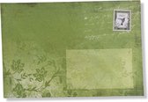 Enveloppes Colorées De Luxe - 50 pcs - Vert Brillant - B6 - 175X120 mm - 110grms