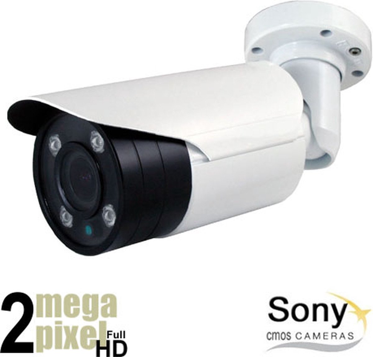 Beveiligingscamera - Full HD CVI Camera - 50m Nachtzicht - Motorzoom - 2.8-12mm Lens - Starlight - Bewakingscamera - Bullet - Binnen en Buiten Camera