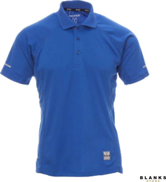 Foto: Payper training sportief polo shirt heren met korte mouwen royal blauw l