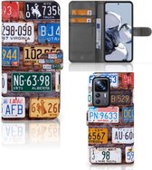 Wallet Book Case Xiaomi 12T | 12T Pro GSM Hoesje Kentekenplaten