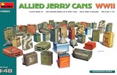 1:48 MiniArt 49003 Allies Jerry Cans set WWII Plastic Modelbouwpakket