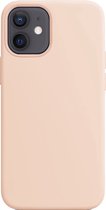 Geschikt voor: iPhone 12 Siliconen Back Cover - Pink Sand