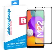 Telefoonglaasje Screenprotectors Geschikt voor Samsung Galaxy M22 - Volledig Dekkend - Gehard Glas Screenprotector Geschikt voor Samsung Galaxy M22 - Beschermglas van rand tot rand