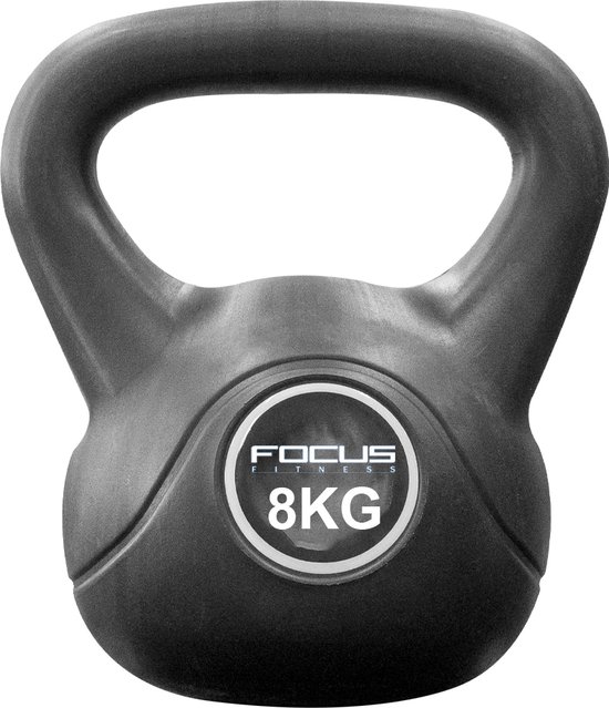 Focus Fitness - Kettlebell - 8 KG - Cement - Gewichten