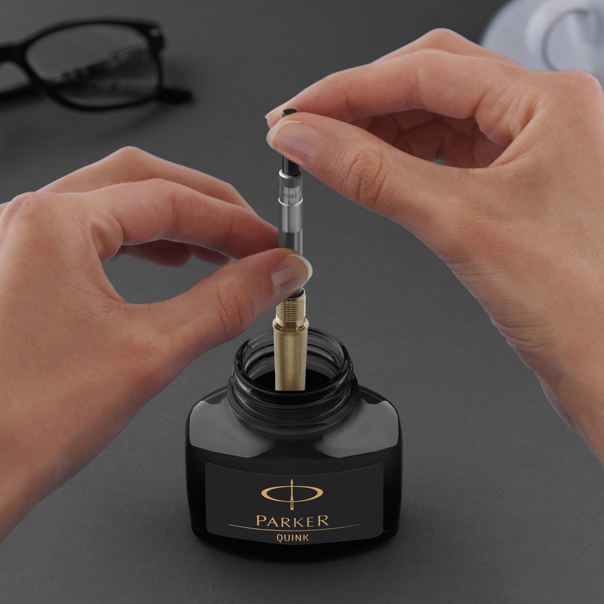 Parker IM balpen - Chromen rand - Medium blauw