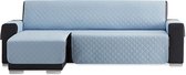 Duo quilt Chaise Longue Links - Bankbeschermer - 240cm breed - Lichtblauw - OekoTex keurmerk