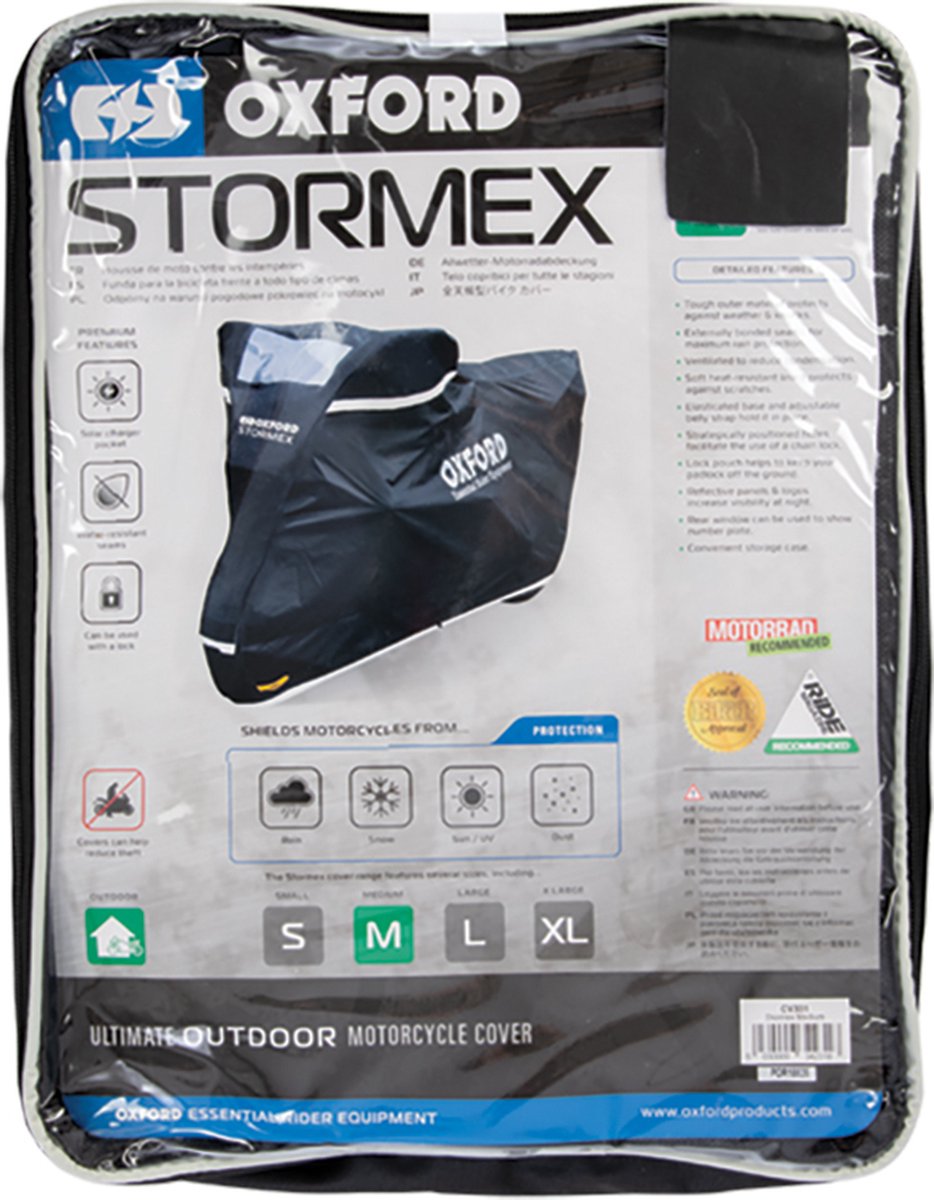 Oxford Stormex Scooterhoes/Motorhoes - Outdoor Motorhoes - Buitenhoes 246 x 104 x 127 - L – foto 3