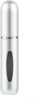 Mini Parfum Flesje - Navulbaar - 5 ml - Reisflesje - Parfumverstuiver - Mat Zilver