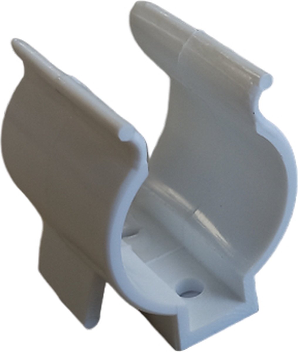 Boothaak klem voor diameter 25  32mm - Wit