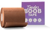 Boob tape 5 Meter (7,5 cm breed) - Bruin - Plak BH - Strapless BH + Inclusief tepelcovers