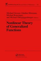 Chapman & Hall/CRC Research Notes in Mathematics Series- Nonlinear Theory of Generalized Functions