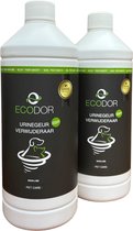 Ecodor UF2000 4Pets urinegeur verwijderaar - 2 x 1 liter - Navulverpakking - Hondenzindelijkstraining - Vegan - Ecologisch - Ongeparfumeerd