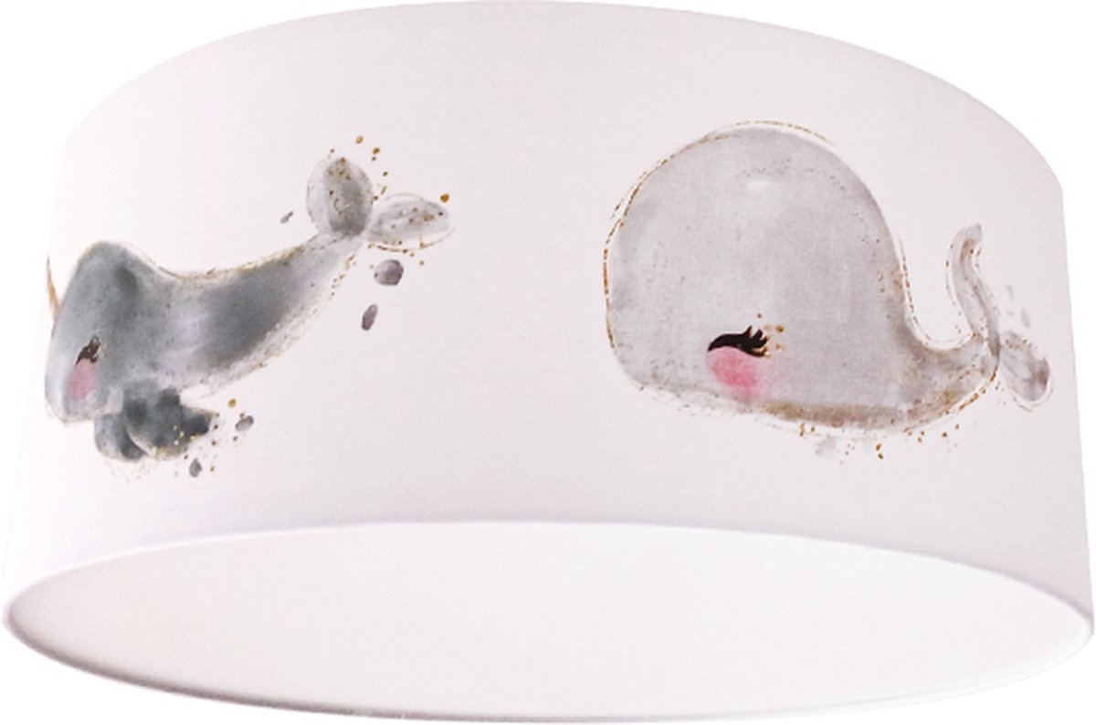 Plafondlamp Zeedieren wit- Kinderkamer plafondlamp - Plafondlamp Heart of the sea - Lamp voor aan het plafond