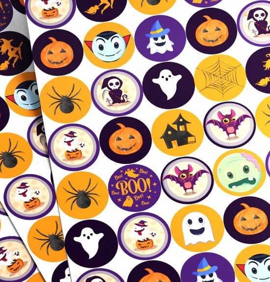 Foto: Stickervellen halloween halloween stickers halloween versiering halloween traktatie halloween uitdeelcadeautjes knutselen kinderen knutselen halloween knutselen volwassenen knutselen meisjes stickers jongens goedkoop sale