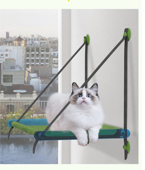 Lit de chat Luxe ventouse hamac Nest suspendu chat lit fenêtre mur  d'escalade rebord... | bol.com