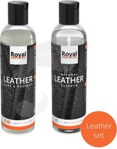 Leather care & protect set - leather protector - cleaner - 2 x 250 ml