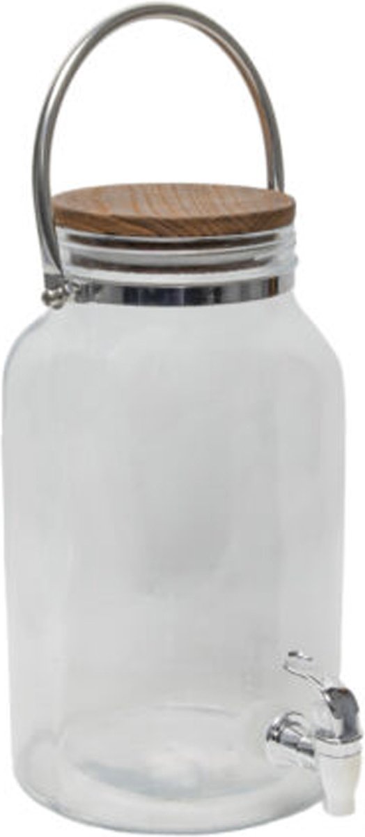 Svenska living Limonade/drankdispenser - 6L - glas - 18 x 21 x 31 cm