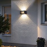 Buitenwandlamp - Wandlamp - Wand Lamp - E27 - Moderne Wandlamp - Gegoten Aluminium - Up and Down - Lampen - 40W - IP65 - Waterdicht - Zwart