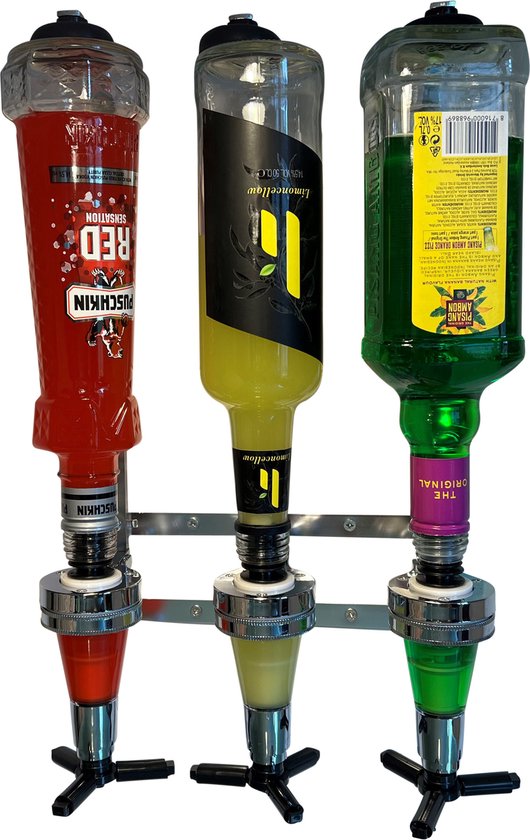 United Entertainment ® - Bar Butler Flessenhouder Wandmontage voor 3  Flessen, Cocktail... | bol.com