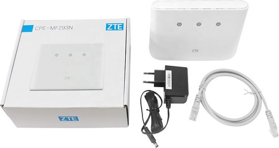ZTE CPE-MF293N 4G LTE WIFI ROUTER 12 VOLT voor camper, caravan, boot, vakantiehuis of werklocatie