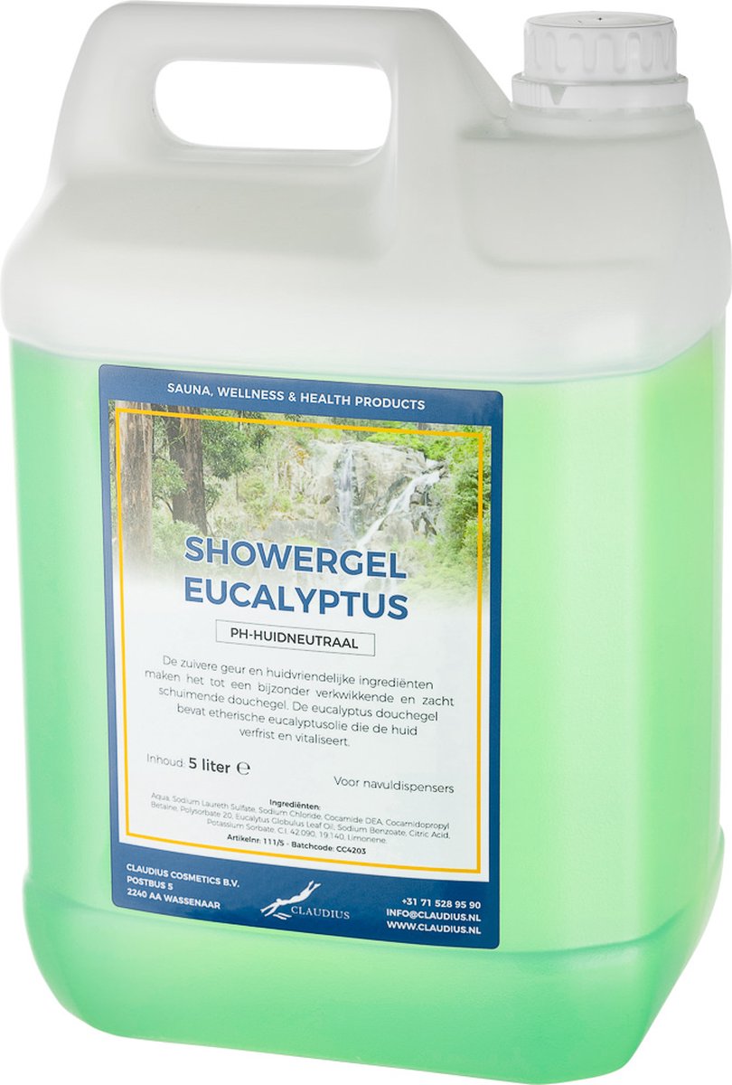 Goedkoopste Douchegel Eucalyptus 5 liter - Showergel - Navulling