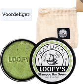 LOOFY'S - Shampoo bar voor droog haar + Zeepzakje + Zeepbakje | zeepblikje | zeephouder - Loofys