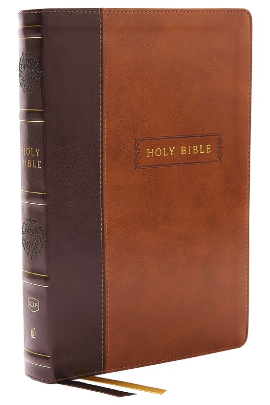 KJV Holy Bible, CenterColumn Reference Bible, Leathersoft, Brown