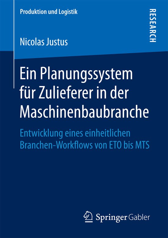 Ein Planungssystem fuer Zulieferer in der Maschinenbaubranch ... - cover