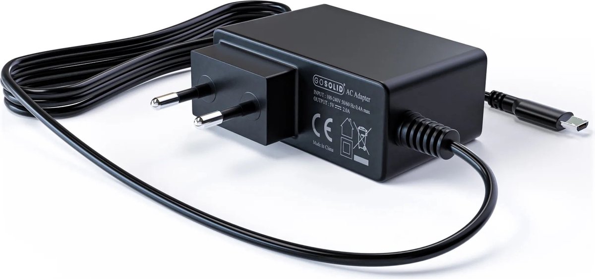 GO SOLID! ® Oplader geschikt voor Eufy deurbel Batterij – foto 3