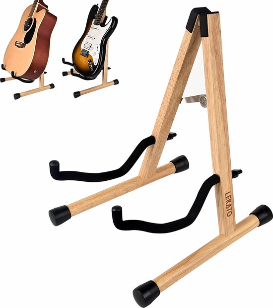 Support de guitare en bois support de guitare acoustique plancher