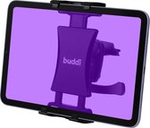 Buddi Universele Ventilatierooster Auto Houder voor Telefoon, Tablet en iPad - Autohouder met Klem - Verstelbaar en 360° Draaibaar - voor Standaard Ventilatieroosters