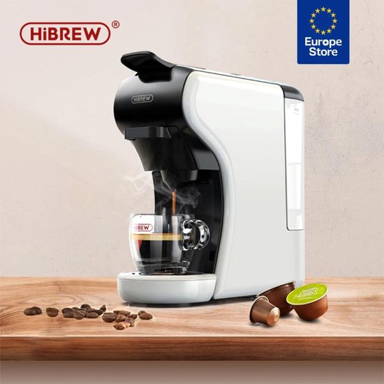Machine à café HiBrew, Conception compatible 4 en 1, Économie d'énergie, Fonction