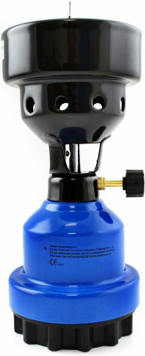 Camping kookstel/kookpit - metaal - blauw - incl. 2x gas navulling priktank van Brightspark — afbeelding 4