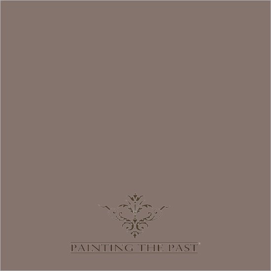 Muurverf tester in de kleur Mauve van Painting The Past met decoratief ornament.