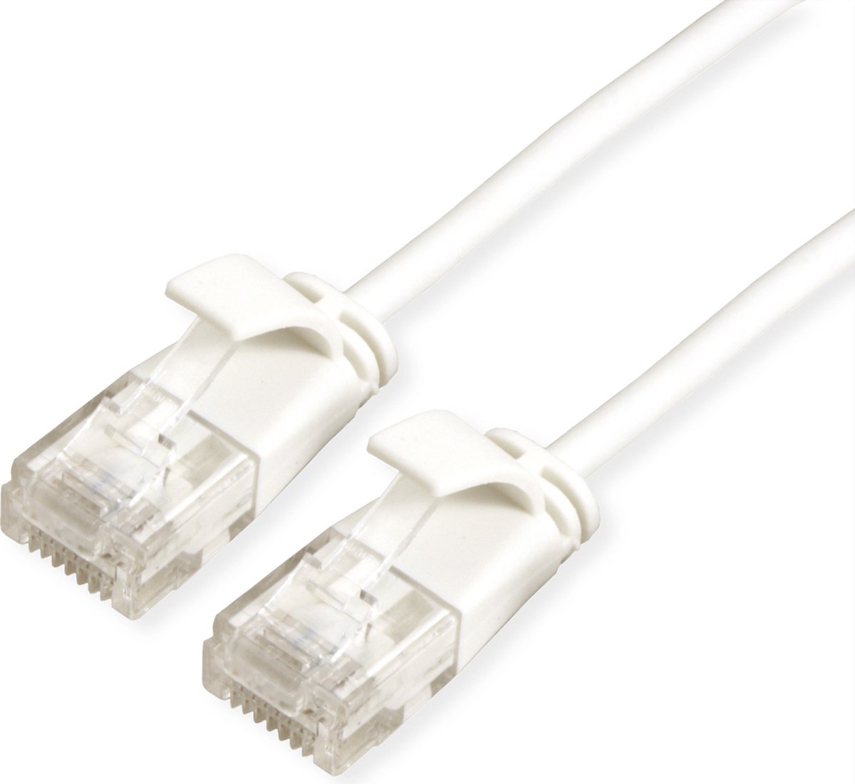 ROLINE UTP Data Center Patchkabel Cat.6A (Class EA), LSOH, extra dun, wit, 0,15 m