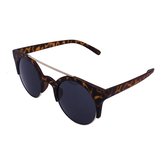 Sunglassery - Rounded Bridged Leopard - Festival zonnebril - Goedkope zonnebril - 100% UV bescherming