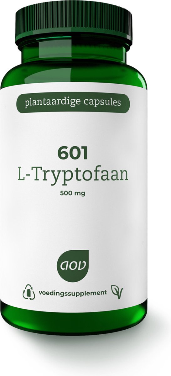 Goedkoopste AOV 601 L-tryptofaan 60 vegacaps - 60 vegacaps - Aminzuur - Voedingssupplement