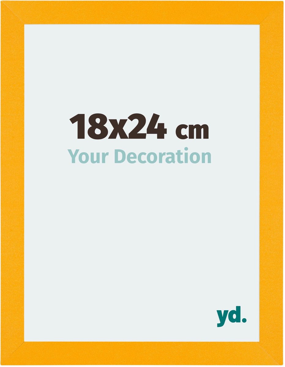 yd. Your Decoration - Fotokader 18x24 cm - MDF - Geel - Mura