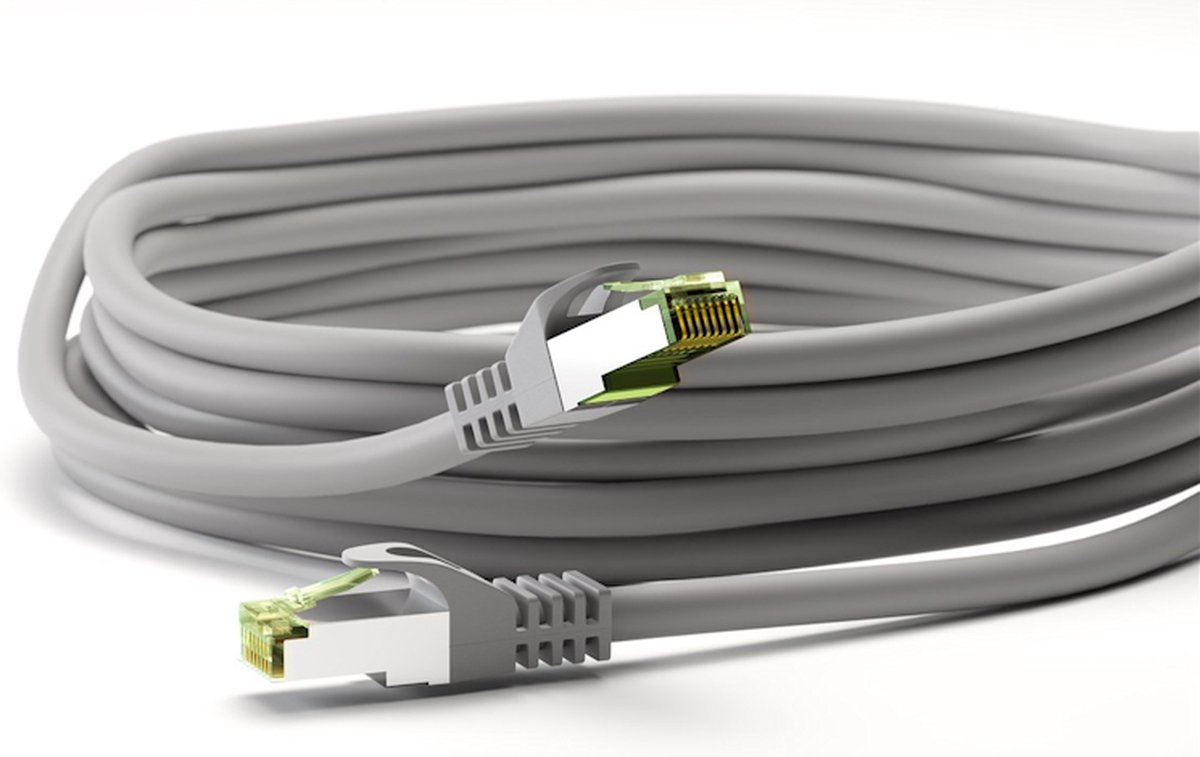 HB-DIGITAL 50m câble réseau LAN Duplex câble de pose Cabel cat.7a max