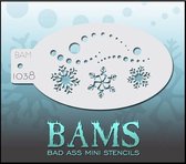 Bad Ass Mini Schmink Sjabloon / Stencil  nr 1038 Frozen
