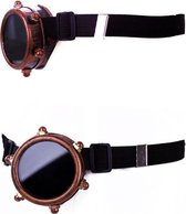 Steampunk bril monocle koper kleurig