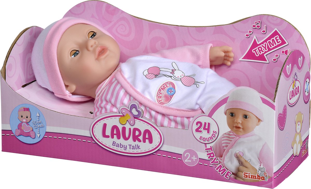 Laura Cutie - 30 cm - à partir de 2 ans - Poupée bébé