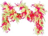 Boa gemeleerd neon pink/geel/groen 180cm 65gram